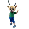 2024 Performance Antelope Mascot Costume Fancy Dress for Men Women Halloween Outdoor Outfit Suit Mascot voor advertentiepakken