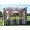 wholesale Oxford Palm Tree Inflatable Tiki Bar Outdoor Beach Booth Tent Serving Concession Stand For Backyard Summer Party Used