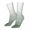 Chaussettes masculines mode femme décontractée de peinture verte décontractée couleur skateboard printemps été automne hiver