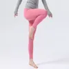 Tenue de yoga Nouveaux vêtements en nylon nue sensation sportive femme hauteur pantalon quatre côtés absorption élastique absorption neuf points drop dhgjf