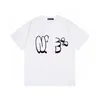 Herrendesignerband T-Shirts Modes schwarz weiß weißer Luxusbuchstaben Muster T-Shirt Größe XS-4XL#W.001