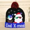 Hat led grappige kerstnieuwigheid verlichte kleurrijke stijlvolle beanie cap gebreide kerstfeest fy4946 p0718