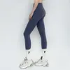 A713 Designer Lulumon Womens Leggings même pantalon de yoga de fitness à levage de la hanche de pêche pour femmes sans fil de gêne