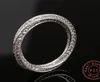 Jrl Luxury Full Stone 5a Zirkon Birthstone 925 Sterling Silver Real Eternity Ring Women Wedding Ring Band Band Maat 510 GIF3638739