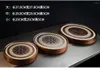 Tea Trays Ceramic Cups Teapot Set Round Plates Bamboo Wood Tray Hollow Sunflower Water Storage Dish Kung-Fu Gifts