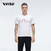 Minimalistisk Seagull Letter Stor m kortärmad ungdom Artistic Minimalist Style Pure Cotton T-shirt Plus Size Fat Guy Shirt 142090