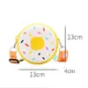 Silicone Donut Round Crossbody Coin Bag Kid Toddler Girl Childre