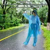 Regnrockar engångsregn Regnrock Vuxen Emergency Waterproof Rain Coat vandring Camping Huvkläder täcker regnkläder poncho byxor