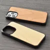 Real Wood Case TPU Arc Edge Wooden Cover Retro Protector Cases For iPhone 15 14 Plus 13 12 11 Xs Max 8 7 Plus