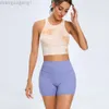 Desginier als yoga aloe top shirt vêtu femelle nouvelle cravate teitée sportive de fitness tanque femme serre top top dance