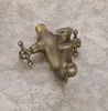 Bathroom Sink Faucets Antique Brass Dragon Faucet Water Mixer Faucet.Dual Clawfoot Handle Wash Basin Art