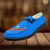 Chaussures décontractées Instantarts Congo Flag Design clair plat pour les femmes Slip-on Sandales d'été Sandales Sales Résistantes Femelles Femelles Mâle 2024