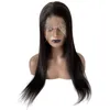 24 polegadas 12a Cabelo -virgem indiano cor natural cor natural 4x4 Silk Top Wig Full Lace para Mulher Negra