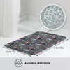 Mattes de bain Mat noix de noix de ballet antidérapant le coussin de toilette de Noël rapide pour la douche Entrance Entrance Foot Absorbants Salle de bain tapis