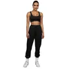 Pantalones para mujeres de pistas para mujeres Pantalones de dos piezas Dos piezas Mujer Fitness Sports Trojo de jogging Ropa de vestuario sólido Pantalones de chaqueta Sets