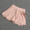 Active Shorts Women 2 in 1 달리기 스포츠 스커트 하이 허리 배구 골프 스커트 테니스 요가 체육관