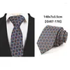 Bow Ties Fashion 7CM Mens Necktie Formal Neck Plaid Floral Dot Neckwear Gift For Men Wedding Business Party