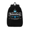 Çantalar Breaking Bad Canvas Backpack Kadınlar İçin Erkek Okul Koleji Öğrencileri Kitap Çantası 15 inç dizüstü bilgisayar Walter Beyaz Heisenberg Çantalar