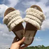 Laarzen mooie sandalias schoenen negen zelfgemaakte imitatie van de stok ambachtelijke slippers geweven tassel slippers kustvakantie vakantie vrijetijds