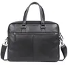 Leather Mens Briefcase Bag Large Capacity Laptop Handbags Male Genuine Shoulder Bags High quality Men Business 240418