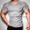 Men's T-Shirts new T-Shirt Mens Short Slves T Shirt Men Gyms Bodybuilding Skin Tight Thermal Compression Shirts Workout Top T240419