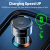 TE-P7 30W PD USB-C CAR быстрое зарядное устройство для мобильного телефона Type-C Adapter Adapter PD Fast Charger для iPhone Android