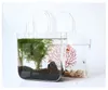 GIEMZA Acrylic Bag Vase Transparent Bags Shopping Basket Desktop Small Fish Tank Flower Pots Fashion Street S Props 240415