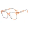 Sunglasses Rainbow Square Rice Nail Women's Anti Blue Light Eye Frame Trendy Candy Color Flat Mirror Optical Prescription