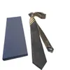 Tie Silk Necktie Black Blue Aldult Jacquard Party Party Business Business Fashion Design Hawaii Necktie Box