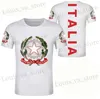 T-shirts voor heren Italië T-shirts Italiaanse vlag Emblem 3d print strtwear Men Women Mode Oversized Short Slve T-shirt Kids Ts Tops kleding T240419