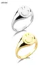 Andywen 925 Sterling Silver Size Pure Happy Face Spesse Rings Women Round Gioielli con gioielle di gioielli di lusso 2106084363253