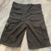 Heren shorts Y2K Fashion Strt Pant Black Meerdere zakken Laadpapjes Men Women High Taille Joggers Casual Baggy Sports Shorts T240419