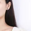 Boucles d'oreilles étalon japonais luxe S925 bijoux en argent sterling émeraude zircon oreilles de mode cadeau d'anniversaire de fête en gros