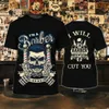 Herr t-shirts barberare butik skjorta herr t-shirts 3d tryckt anpassade herrkläder o-hals överdimensionerade billiga korta slve tops cool punk strtwear t240419