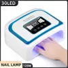 Nageldrogers nagel drooglamp UV LED nagellampen 30LED licht met automatische sensorfor gel nagellak voor professionals manicure sharon tools y240419SLPG