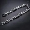 Link Bracelets QN A bênção da bracelete de bênção masculina personalidade masculina dominando jóias simples de moda retrô