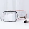 Kosmetikbeutel 1 PC Girl Clear Bag PVC transparentes Make -up für Frauen wasserdichte Reißverschluss Schönheit Hülle Reisen Toiletten