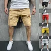 Men's Shorts Mens Casual Shorts 2023 Mens summer cargo shorts Loose multi-pocket stitching waist drawstring straight barrel 240419 240419