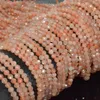 Losse edelstenen natuurlijke ok kwaliteit Sunstone gefacetteerd ronde kralen 4 mm