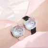 2024 Ny Cartoon Cat Student Watch Spicy Girl With Diamond Bow Womens Watch Cartoon Element Mizuo Iron Stone Watch