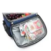Väskor stor kapacitet picknick kylare påse axel bento termisk tote kontor matpåse camping mellanmål frukt dryck nybemärkelse paket