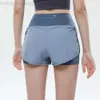 Desginer alooo yoga shorts vrouw pant top dames al zomers shorts dames anti-glare zijkant pocket ademende snel drogende losse casusports fitness laat twee stukken achter