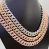 Moissanite Hip Hop Jewelry 12 мм S925 Стерлинговое серебро VVS Baguette Lab Diamond Miami Cuban Link Chain