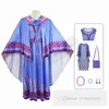 Asha Cosplay Costumes Girls Dress with Cloak Accessories Outfits Christmas Halloween Children's Day Kids Princess Dresses Z7777