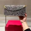 24SS Femme's Luxury Designer New Sequin Handbag Handbag Femme's Luxury Handbag Dinner Sac Sac à bandoulière