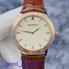 Hot AP Wrist Watch Classic Series 15163or Scale 18K Rose Gold Manual Mécanique Business Male Watch 38 mm