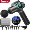 Elektrische massagers 99 Speed Professional Muscle Massager Gun voor nek- en rugmassage Dropshipping Fitness Equipment Y240425