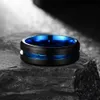 Titanium Steel Mens fashionabla och minimalistisk ring rostfri trendig enkel svans