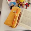 Capacity Kids Gift Organizer Bag Pencase School Stationery Cartoon Pencil Case Plush Toast Bread Pen