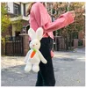 Torby na ramię kreskówka urocza pluszowa torba żeńska lalka komunikator Koreańska wersja ins